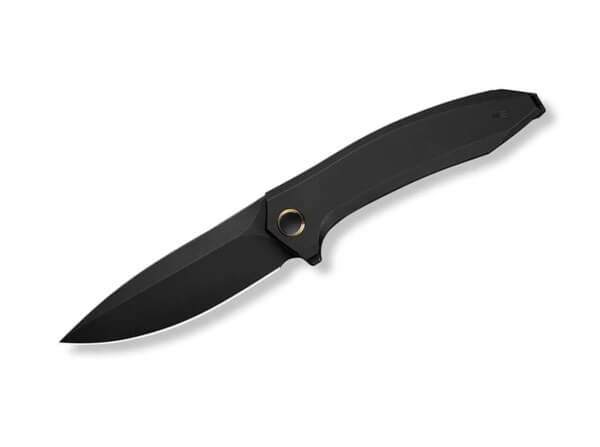 Taschenmesser, Schwarz, Flipper, Framelock, Edelstahl, Titan