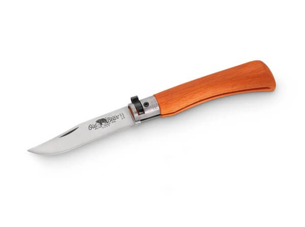 Taschenmesser, Orange, Nagelhau, Twist Lock, 420, Holz