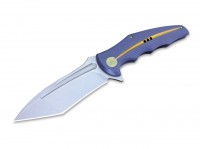 Taschenmesser, Blau, Flipper, Framelock, CPM-S-35VN, Titan Taschenmesser, Blau, Flipper, Framelock, CPM-S-35VN, Titan