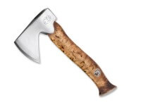 Axt / Tomahawk, Braun, 3Cr13, Maserbirkenholz Axt / Tomahawk, Braun, 3Cr13, Maserbirkenholz