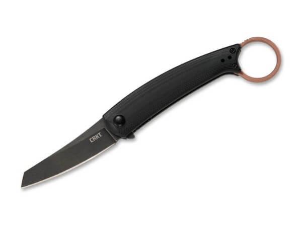 Taschenmesser, Schwarz, Flipper, Linerlock, D2, G10