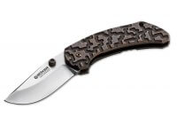 Taschenmesser, Grau, Daumenpin, Framelock, N690, Titan Taschenmesser, Grau, Daumenpin, Framelock, N690, Titan