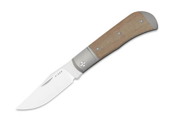 Taschenmesser, Braun, Nagelhau, Slipjoint, 14C28N, Titan