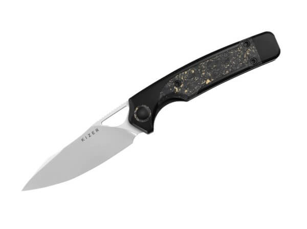 Taschenmesser, Schwarz, Daumenöffnung, Linerlock, CPM-S-45VN, Titan