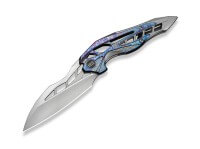 Taschenmesser, Violett, Flipper, Framelock, Edelstahl, Titan Taschenmesser, Violett, Flipper, Framelock, Edelstahl, Titan