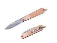 Taschenmesser, Braun, Nagelhau, Slipjoint, 12C27, Edelstahl Taschenmesser, Braun, Nagelhau, Slipjoint, 12C27, Edelstahl