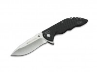 Taschenmesser, Schwarz, Daumenpin, Linerlock, 8Cr14MoV, G10 Taschenmesser, Schwarz, Daumenpin, Linerlock, 8Cr14MoV, G10