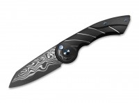 Taschenmesser, Schwarz, Fingers Safe, Fingers Safe, Damast, Titan Taschenmesser, Schwarz, Fingers Safe, Fingers Safe, Damast, Titan