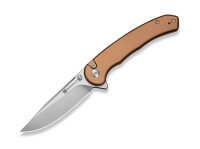 Taschenmesser, Braun, Daumenpin, Button Lock, D2, Aluminium Taschenmesser, Braun, Daumenpin, Button Lock, D2, Aluminium