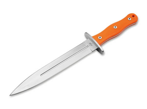 Feststehendes Messer, Orange, Feststehend, 440C, TPR