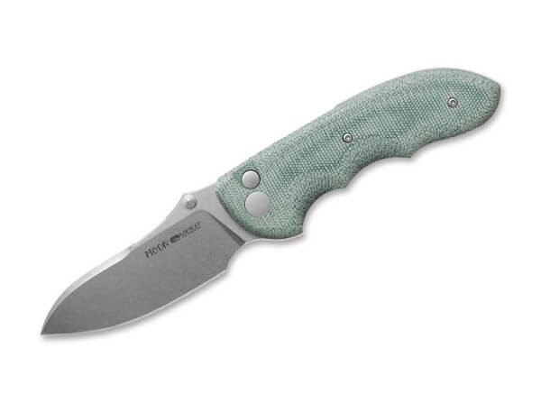 Taschenmesser, Grün, Daumenpin, Button Lock, MagnaCut, Micarta