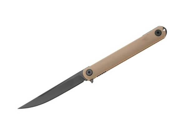Taschenmesser, Braun, Flipper, Linerlock, CPM-S-35VN, GRN
