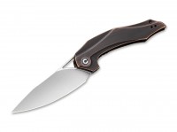 Taschenmesser, Schwarz, Daumenöffnung, Linerlock, 154CM, Kupfer Taschenmesser, Schwarz, Daumenöffnung, Linerlock, 154CM, Kupfer
