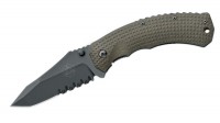Taschenmesser, Grün, Daumenpin, Framelock, N690, Micarta Taschenmesser, Grün, Daumenpin, Framelock, N690, Micarta