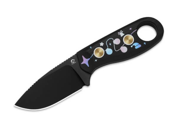 Feststehendes Messer, Schwarz, D2, G10