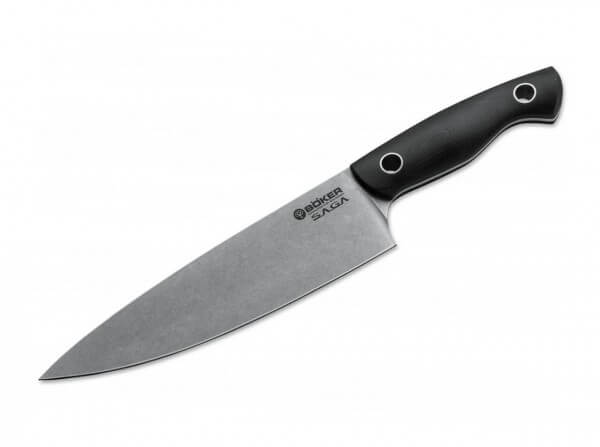 Kochmesser, Schwarz, 440C, G10