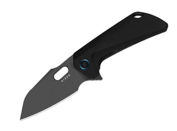 Taschenmesser, Schwarz, Daumenöffnung, Framelock, CPM-S-35VN, Titan