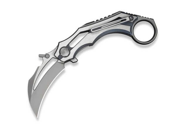 Taschenmesser, Grau, Flipper, Linerlock, M390, Titan