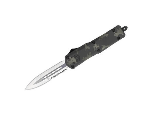 Taschenmesser, Camo, Druckknopf, OTF, D2, Aluminium