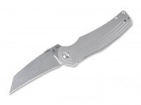 Taschenmesser, Grau, Flipper, Framelock, CPM-S-35VN, Titan Taschenmesser, Grau, Flipper, Framelock, CPM-S-35VN, Titan