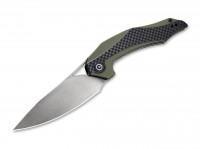 Taschenmesser, Oliv, Flipper, Linerlock, D2, G10 Taschenmesser, Oliv, Flipper, Linerlock, D2, G10