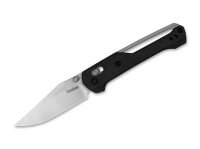 Taschenmesser, Schwarz, Daumenpin, Schieberiegel, 14C28N, GRN Taschenmesser, Schwarz, Daumenpin, Schieberiegel, 14C28N, GRN