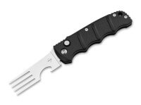Campingbesteck, Schwarz, Druckknopf, Button Lock, 420J2, Aluminium Campingbesteck, Schwarz, Druckknopf, Button Lock, 420J2, Aluminium