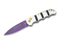 Taschenmesser, Silber, Druckknopf, Button Lock, D2, Aluminium Taschenmesser, Silber, Druckknopf, Button Lock, D2, Aluminium