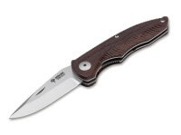 Taschenmesser, Braun, Linerlock, N695, Guayacan-Ebenholz Taschenmesser, Braun, Linerlock, N695, Guayacan-Ebenholz