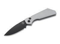 Taschenmesser, Grau, Druckknopf, Button Lock, MagnaCut, Aluminium Taschenmesser, Grau, Druckknopf, Button Lock, MagnaCut, Aluminium