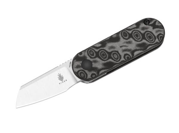 Taschenmesser, Grau, Flipper, Slipjoint, 14C28N, Micarta