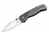 Taschenmesser, Grau, Daumenpin, Framelock, VG-10, Titan Taschenmesser, Grau, Daumenpin, Framelock, VG-10, Titan