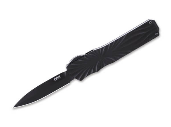 Taschenmesser, Schwarz, Druckknopf, OTF, MagnaCut, Kohlefaser