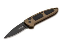 Taschenmesser, Khaki, Druckknopf, Druckknopf, CPM-S-35VN, Plastisches Elastomer Taschenmesser, Khaki, Druckknopf, Druckknopf, CPM-S-35VN, Plastisches Elastomer