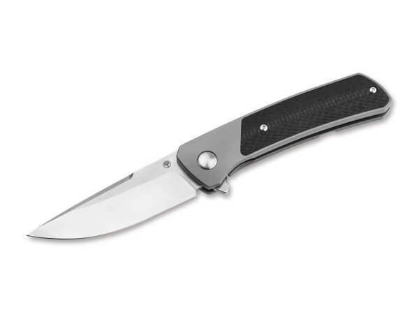 Flipper, Grau, Flipper, Framelock, MagnaCut, Titan