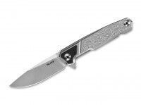 Taschenmesser, Grau, Flipper, Framelock, 14C28N, Edelstahl Taschenmesser, Grau, Flipper, Framelock, 14C28N, Edelstahl