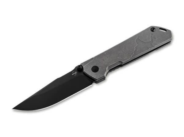 Taschenmesser, Grau, Daumenpin, Framelock, CPM-S-35VN, Titan
