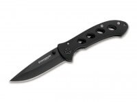 Taschenmesser, Schwarz, Daumenpin, Linerlock, 440A, Aluminium Taschenmesser, Schwarz, Daumenpin, Linerlock, 440A, Aluminium