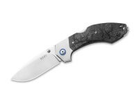 Taschenmesser, Schwarz, Daumenpin, Backlock, M390, Kohlefaser Taschenmesser, Schwarz, Daumenpin, Backlock, M390, Kohlefaser