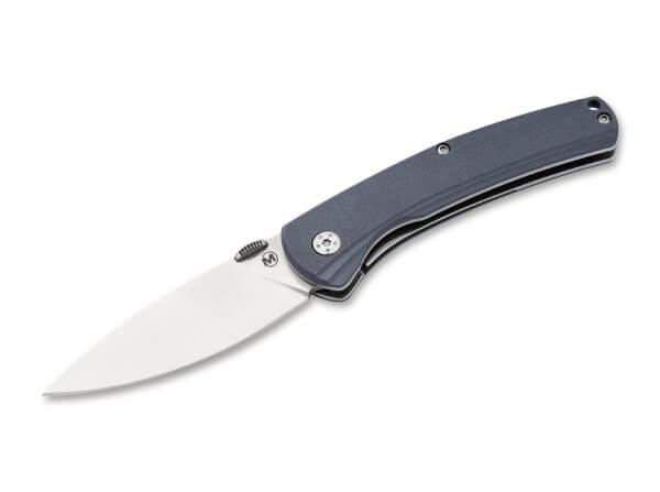Taschenmesser, Blau, Daumenpin, Linerlock, 440B, G10