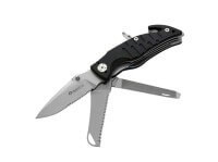 Taschenmesser, Schwarz, Daumenpin, Linerlock, N690, Aluminium Taschenmesser, Schwarz, Daumenpin, Linerlock, N690, Aluminium