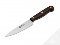 Steakmesser, Braun, Feststehend, 440A, Guayacan-Ebenholz Steakmesser, Braun, Feststehend, 440A, Guayacan-Ebenholz