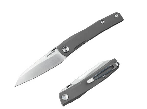 Taschenmesser, Grau, Flipper, Linerlock, CPM-S-35VN, Titan