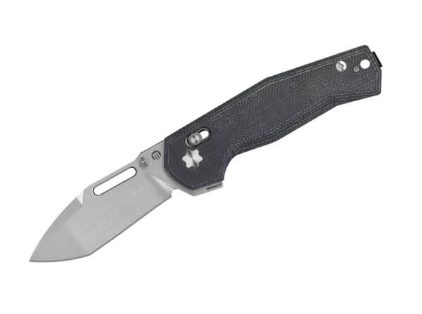 Taschenmesser, Schwarz, Daumenöffnung, Schieberiegel, MagnaCut, Micarta