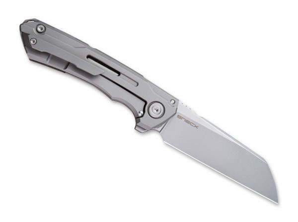 Taschenmesser, Grau, Flipper, Framelock, CPM-20CV, Titan