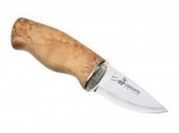 Feststehendes Messer, Braun, Feststehend, Edelstahl, Maserbirkenholz Feststehendes Messer, Braun, Feststehend, Edelstahl, Maserbirkenholz