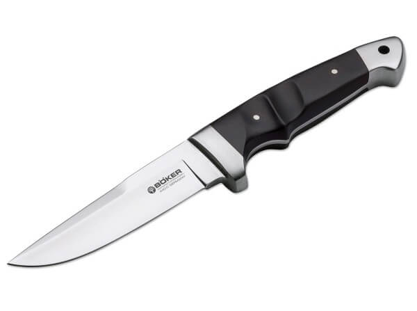 Feststehendes Messer, Schwarz, Feststehend, 440C, Grenadillholz