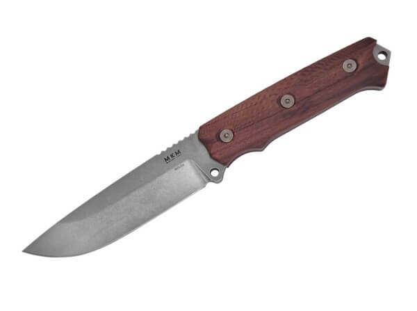 Feststehendes Messer, Braun, Niolox, Santosholz