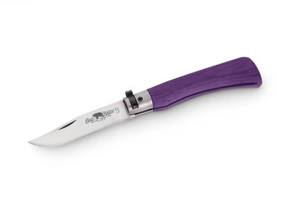 Taschenmesser, Violett, Nagelhau, Twist Lock, 420, Holz