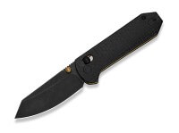 Taschenmesser, Schwarz, Daumenpin, Crossbar Lock, 14C28N, Micarta Taschenmesser, Schwarz, Daumenpin, Crossbar Lock, 14C28N, Micarta